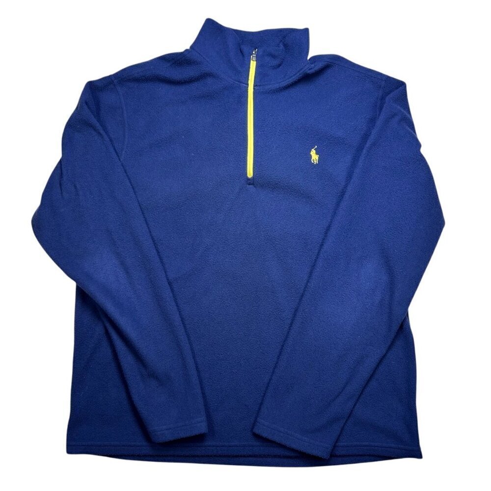 Polo Ralph Lauren Performance Fleece Large Navy Yellow Large Outdoors
